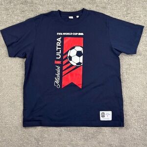 Stanley Stella FIFA World Cup 26 T-Shirt Mens XL Navy Michelob ULTRA Soccer Tee